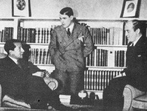 José Antonio, Ramiro Ledesma y Julio Ruíz de Alda.